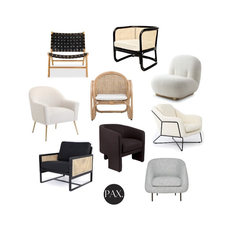Living Room Chairs Mood Board by PAX Interior Design on Style Sourcebook