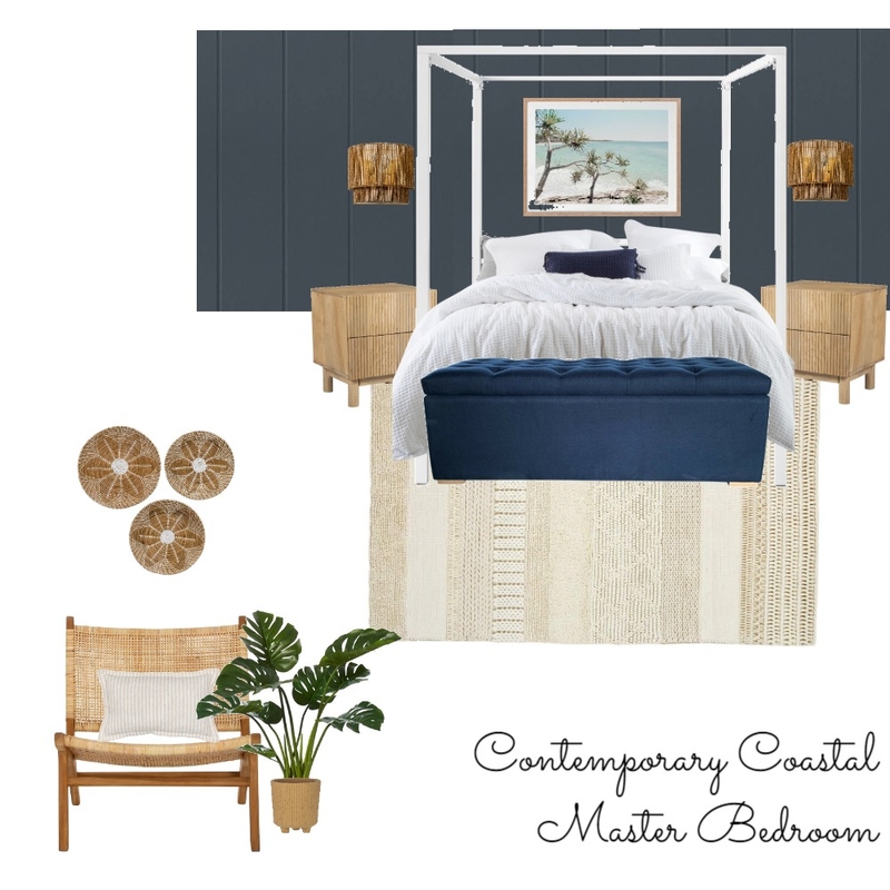 Contemporary Coastal Master Bedroom Mood Board by JackieParsons on Style Sourcebook