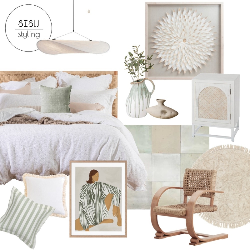 Spring bedroom Mood Board by Sisu Styling on Style Sourcebook