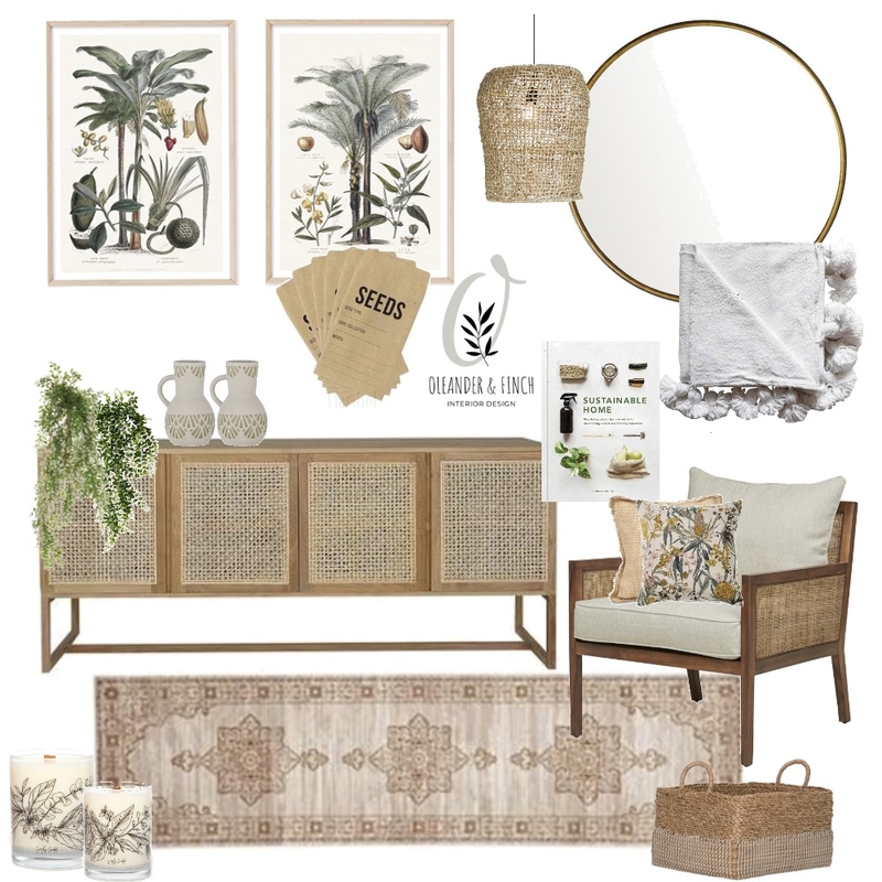 Tropicana Mood Board by Oleander & Finch Interiors on Style Sourcebook