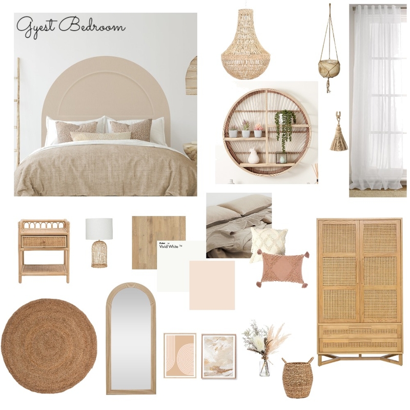 Boho bedroom Mood Board by Clo on Style Sourcebook