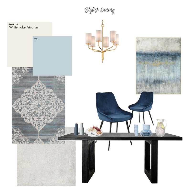 Stylish Dining Mood Board by Kylie Flower on Style Sourcebook