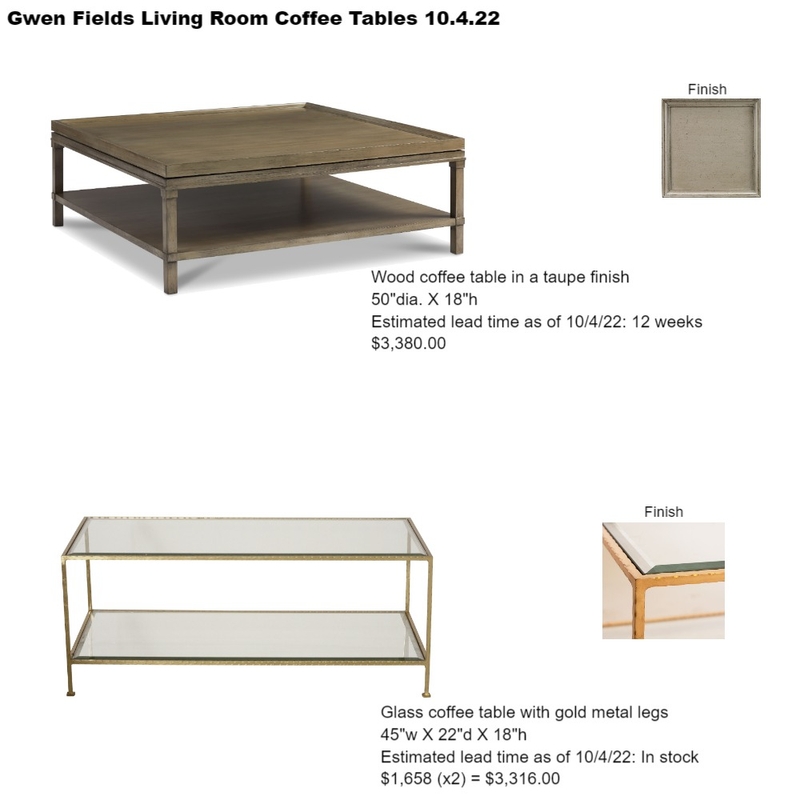 fields lr coffee tables Mood Board by Intelligent Designs on Style Sourcebook