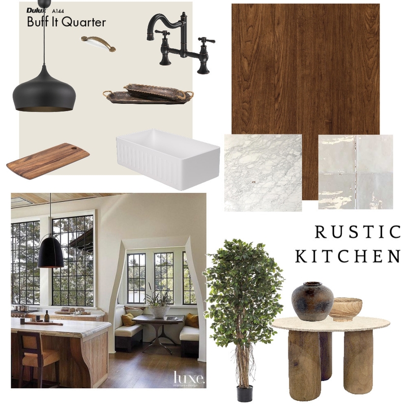 Rustic Kitchen Mood Board Mood Board by abautis1 on Style Sourcebook