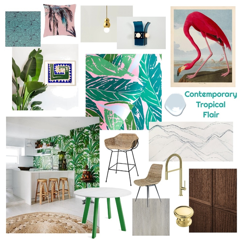 Contemporary Tropical Flair Mood Board by Sarah P Simmons on Style Sourcebook