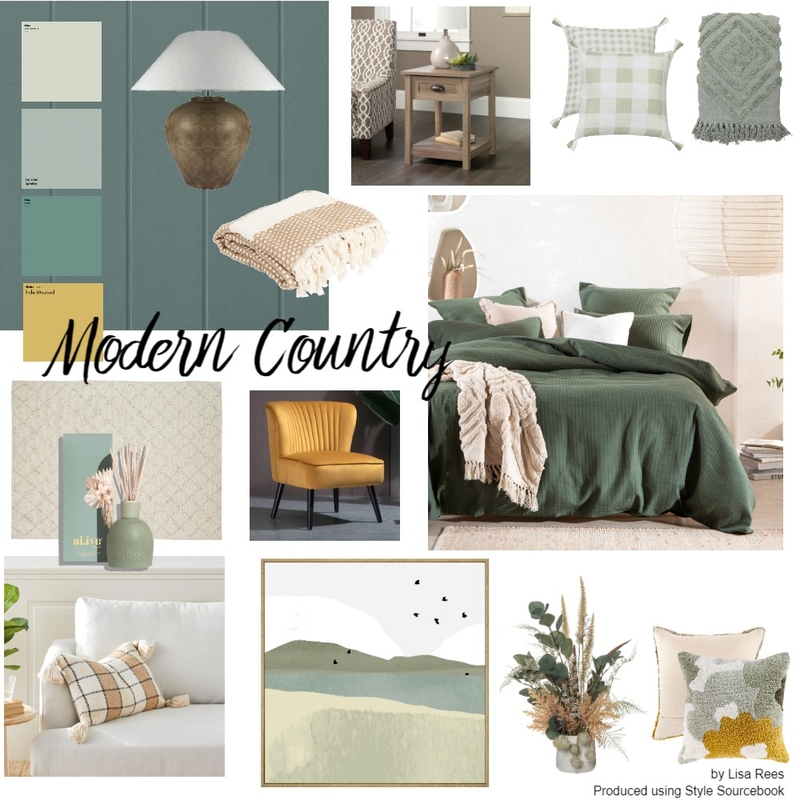 Modern Country Mood Board by LJ Rees Interiors on Style Sourcebook