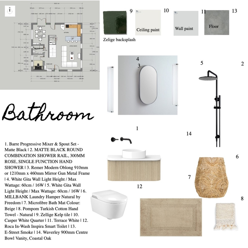 Assignment 9 Bathroom Final Mood Board by Delphin on Style Sourcebook