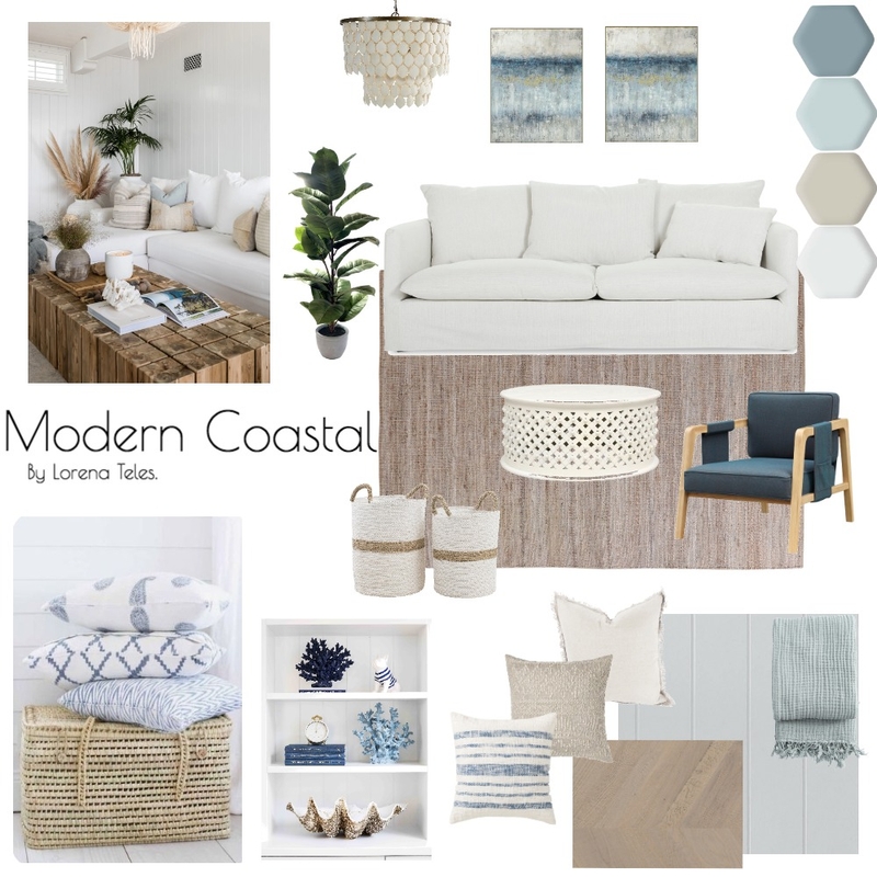 Modern Coastal Mood Board Mood Board by lorenateless on Style Sourcebook