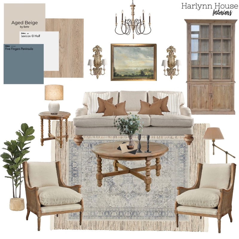 Peacock Living Room Mood Board by Shab2Fab on Style Sourcebook