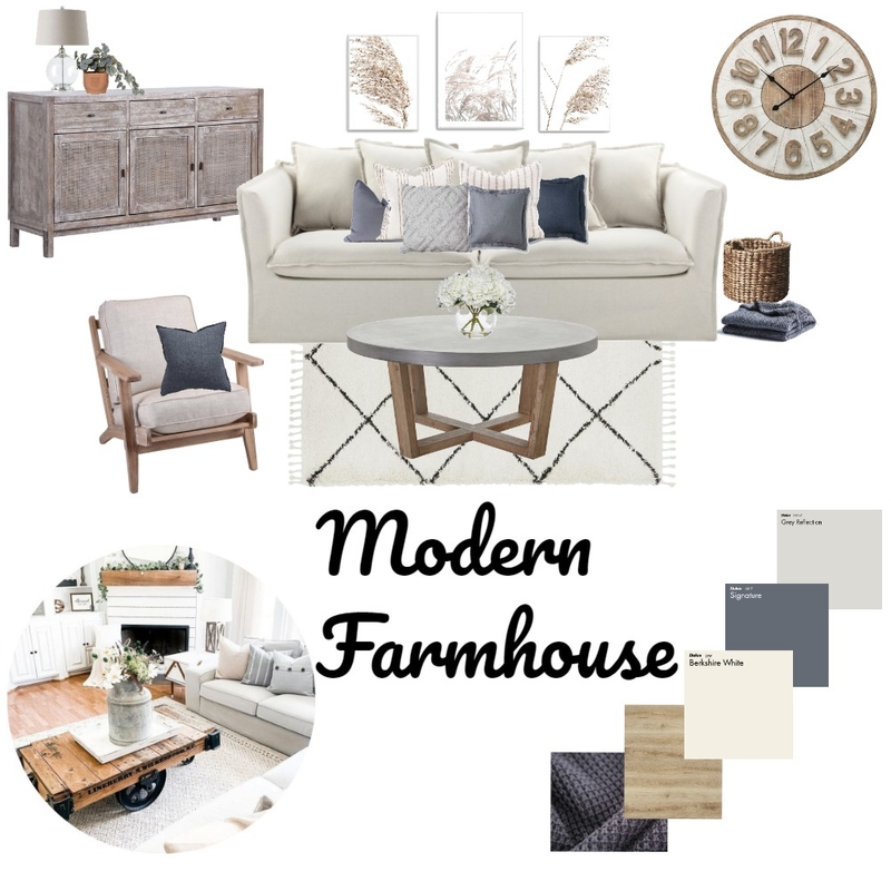 Modern Farmhouse Mood Board by Gigi_marie on Style Sourcebook