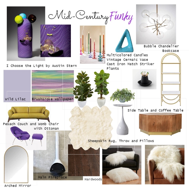 Mid-Century Funky Mood Board by Arianna N on Style Sourcebook