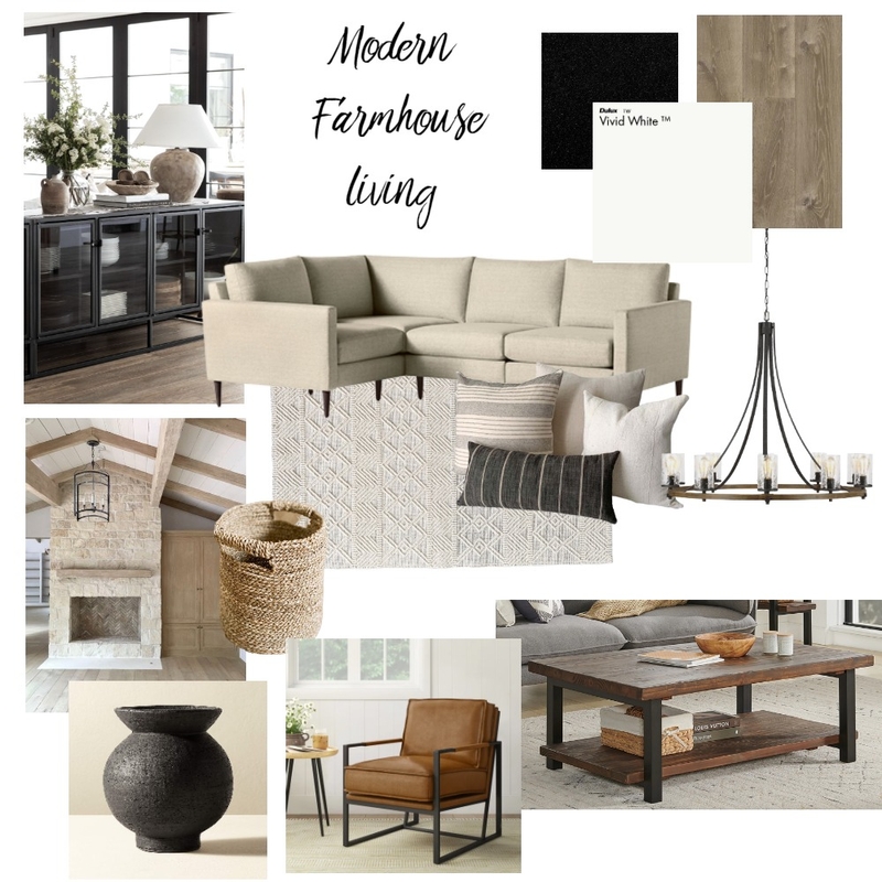 Modern Farmhouse Moodboard Mood Board by Rawan Haddad on Style Sourcebook