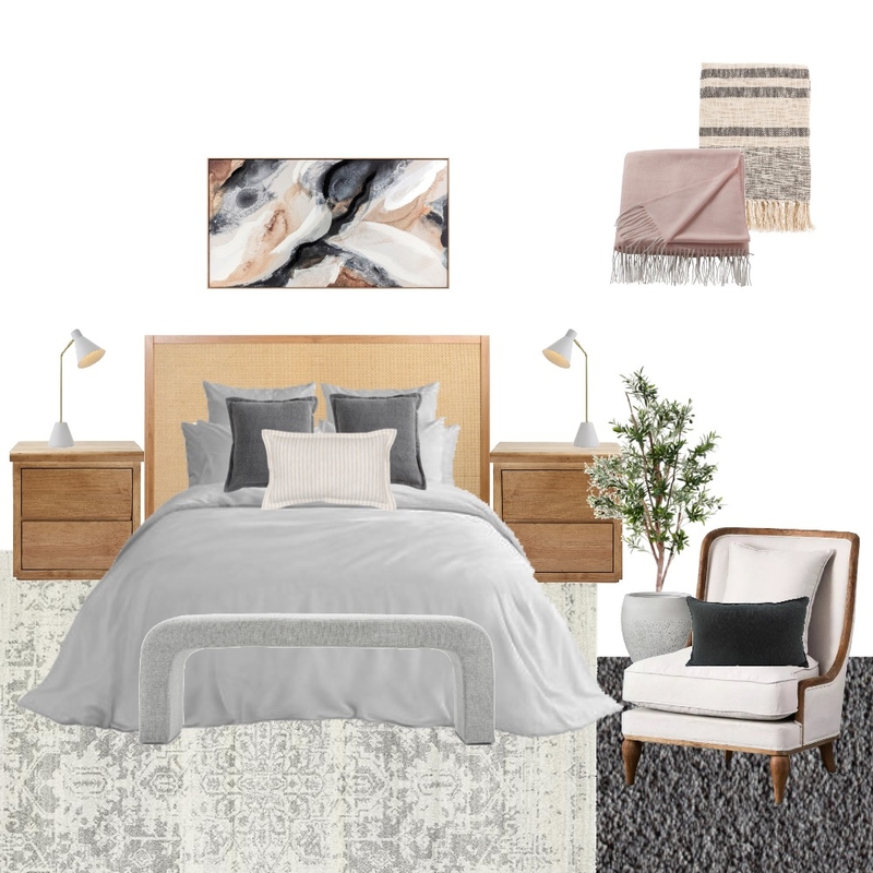 Country Bedroom Mood Board by Monica Bean Interiors on Style Sourcebook