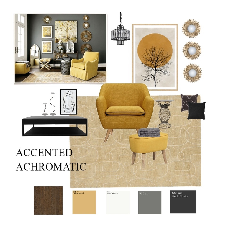 accented achromatic Mood Board by Robyn Chamberlain on Style Sourcebook
