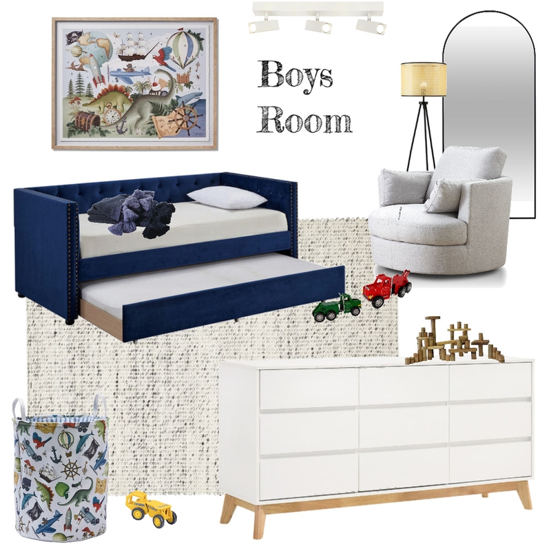 Boys Bedroom Ideas Mood Board by celeste on Style Sourcebook