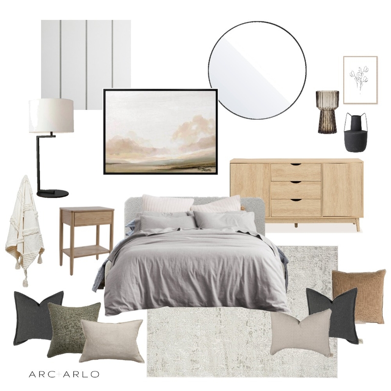 Pentlay Guest Bedroom Mood Board by Arc and Arlo on Style Sourcebook