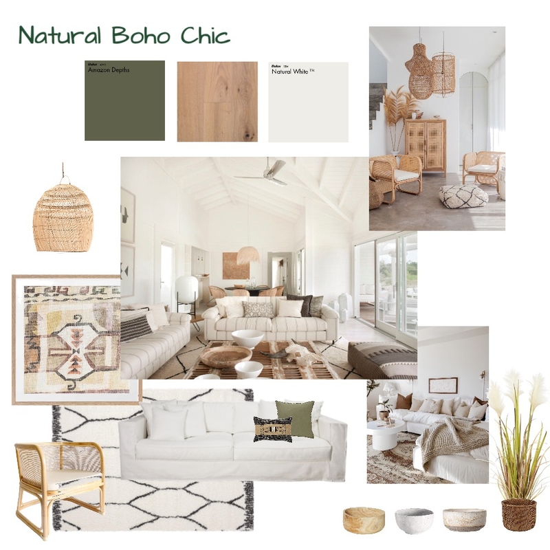Boho Living Room Mood Board by Alyssakjondal on Style Sourcebook