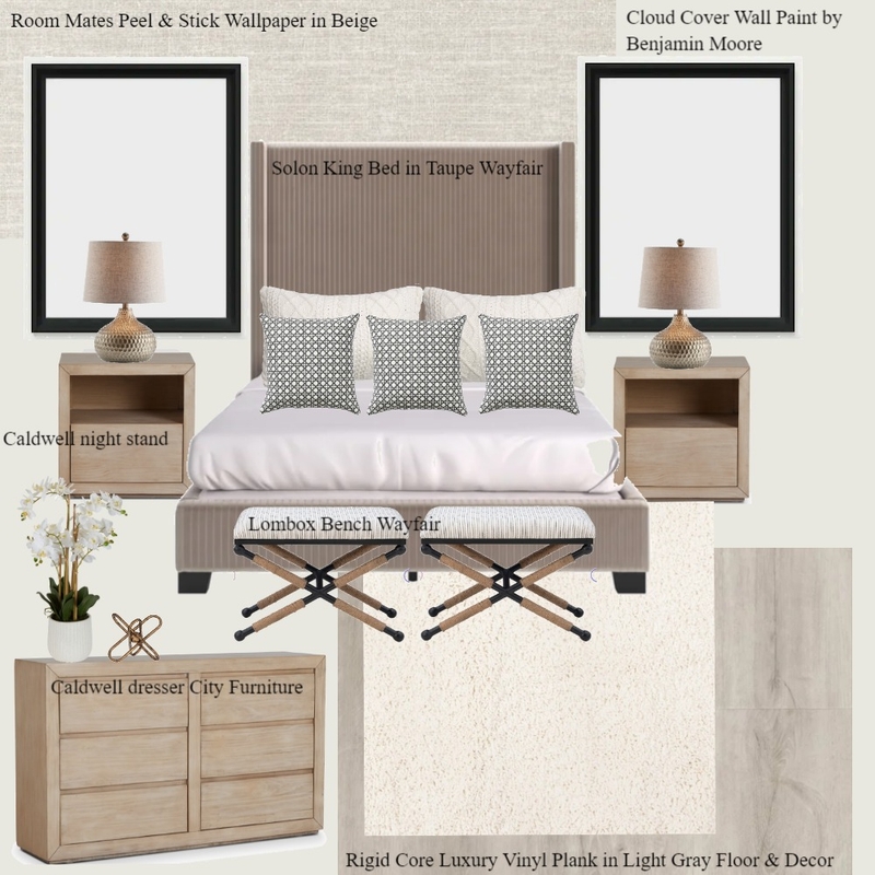 Master Bedroom 2nd floor Mood Board by Ralitsa on Style Sourcebook