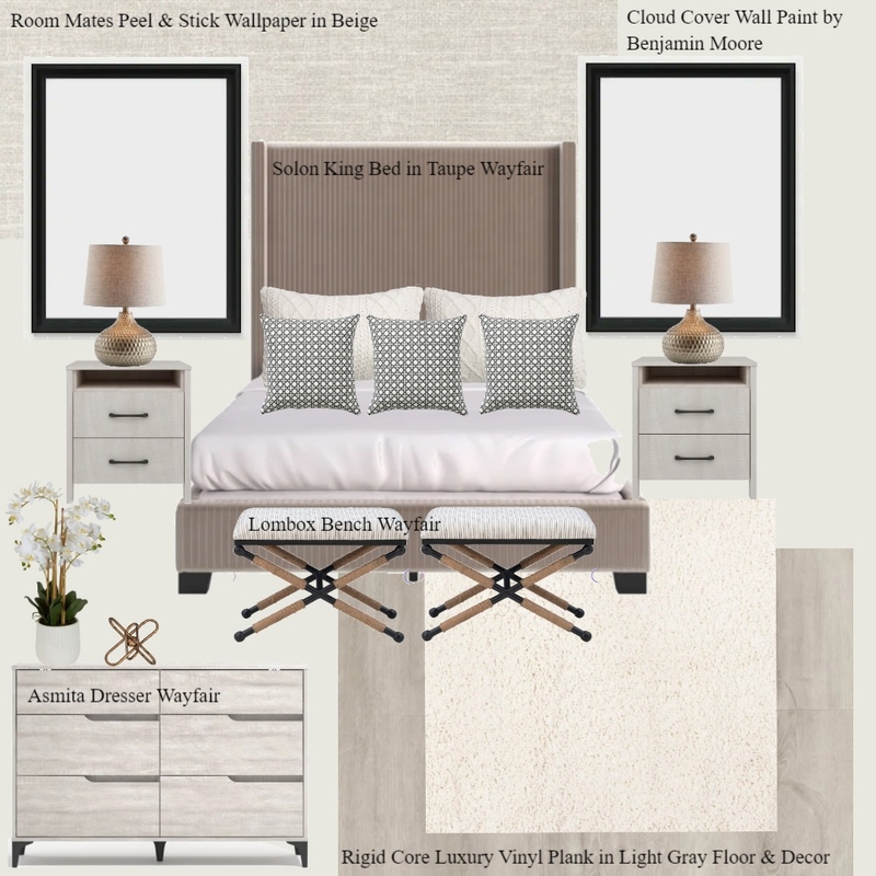 Master Bedroom 2nd floor option 2 Mood Board by Ralitsa on Style Sourcebook