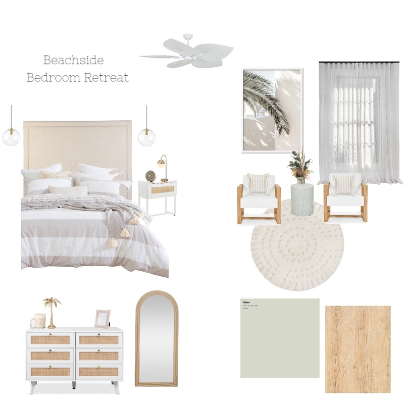 Beachside Bedroom Retreat Mood Board by Morganizing Co. on Style Sourcebook