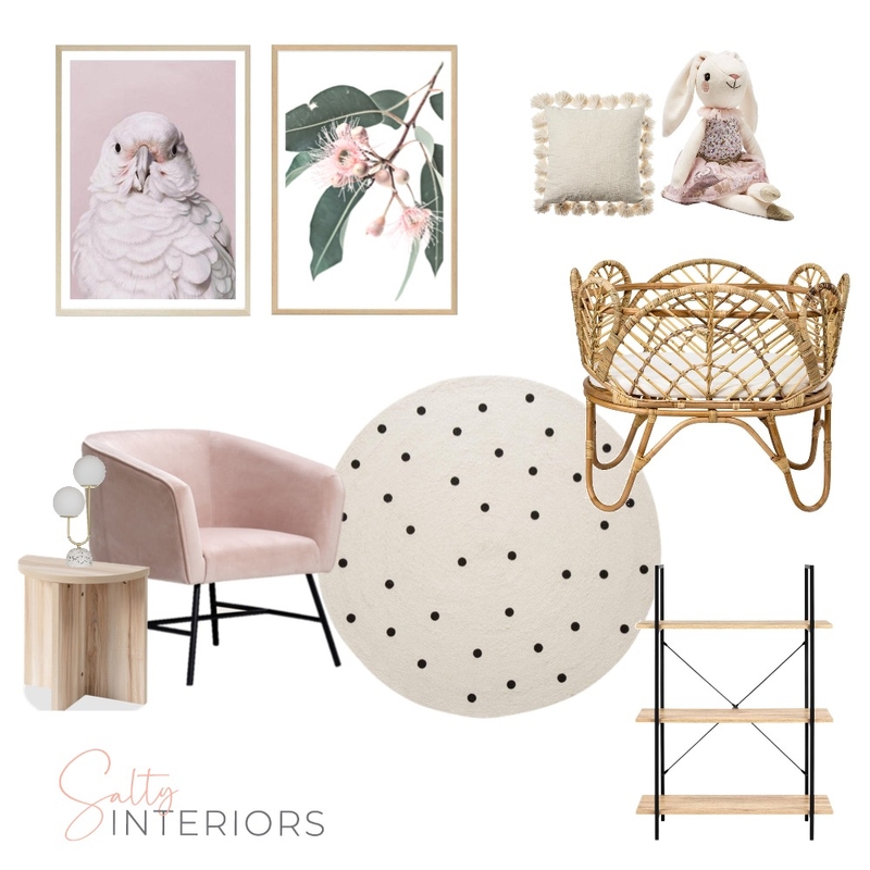 Girls nursery Mood Board by Salty Interiors Co on Style Sourcebook