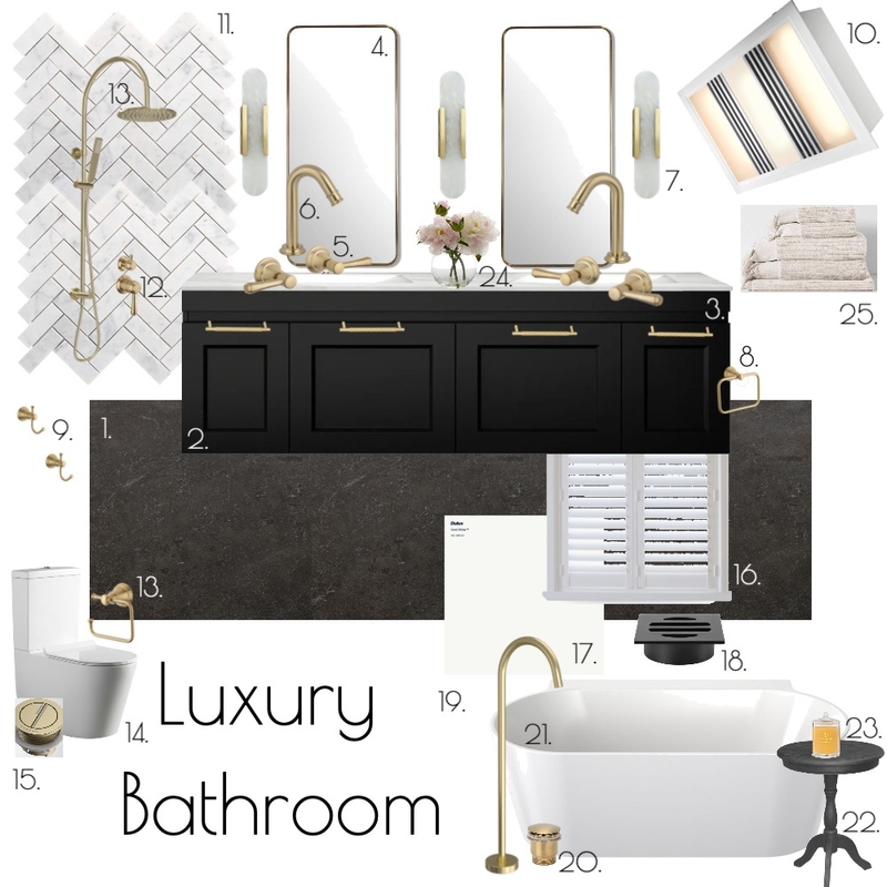 bathroom Mood Board by bekbatham on Style Sourcebook