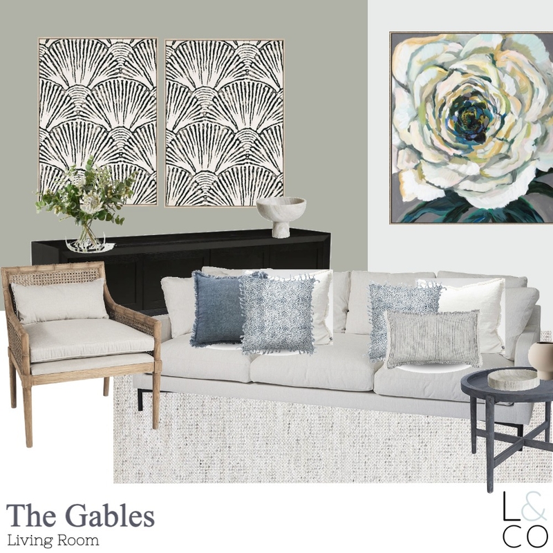 Bevnol Homes 'The Gables' Display Home Living Room Mood Board by Linden & Co Interiors on Style Sourcebook