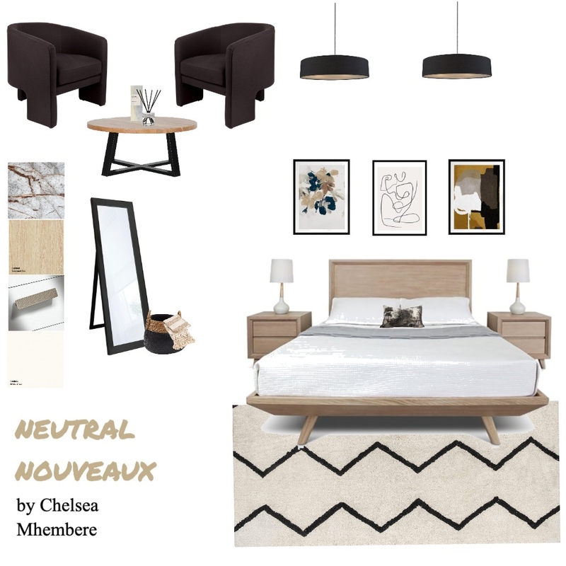 Neutral Nouveaux Mood Board by Chelsea's Designs on Style Sourcebook