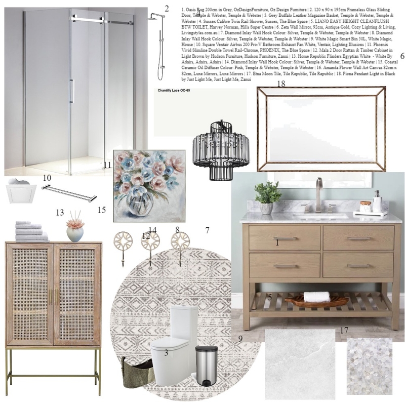 Basement Bathroom Mood Board by alessiat on Style Sourcebook