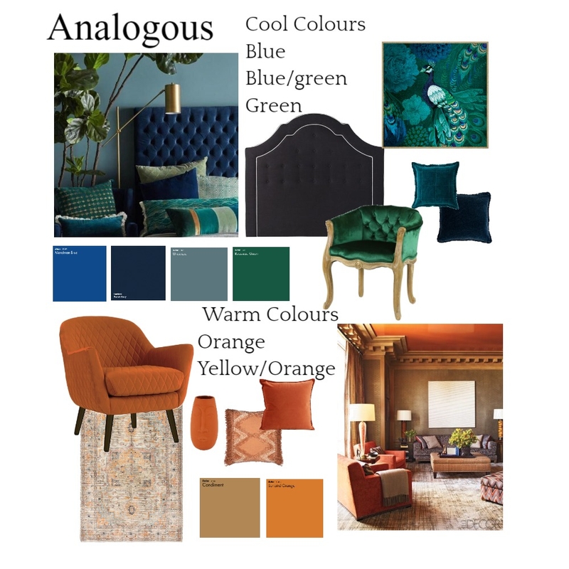 analogous Mood Board by Robyn Chamberlain on Style Sourcebook