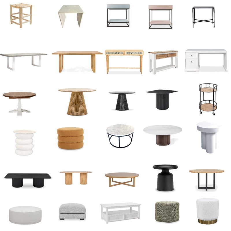 TABLES Mood Board by Rachel Mongtane on Style Sourcebook