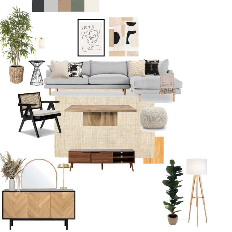 Japandi Living Room Mood Board by Ash11 on Style Sourcebook