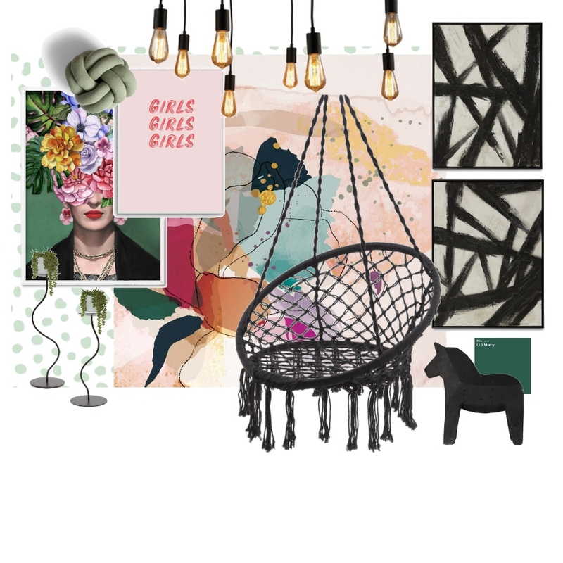 Charcoal Maximalist Mood Board by designer dodo on Style Sourcebook