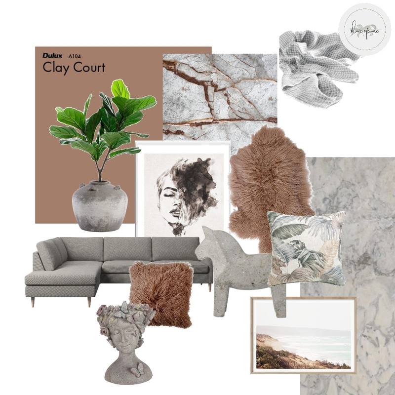 Clay Court Mood Board by olive+pine on Style Sourcebook