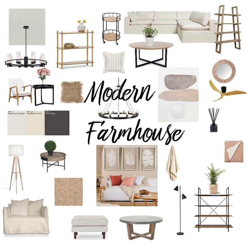 modern farmhouse mood board Mood Board by zeamartin on Style Sourcebook