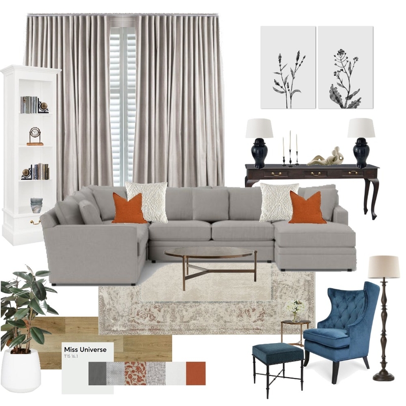 IDI Student - Module 9 - Living Room Mood Board by KGrima on Style Sourcebook