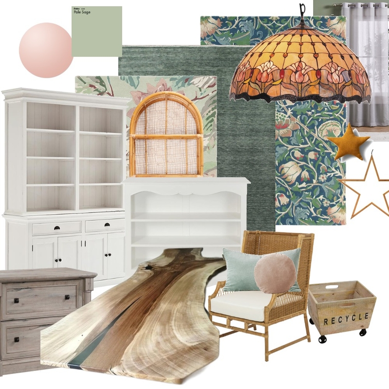 Classical Boho Study Mood Board by Moon Saikia on Style Sourcebook