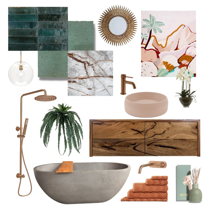 Drew & Leah's Bathroom Vision Board Mood Board by nicmil on Style Sourcebook