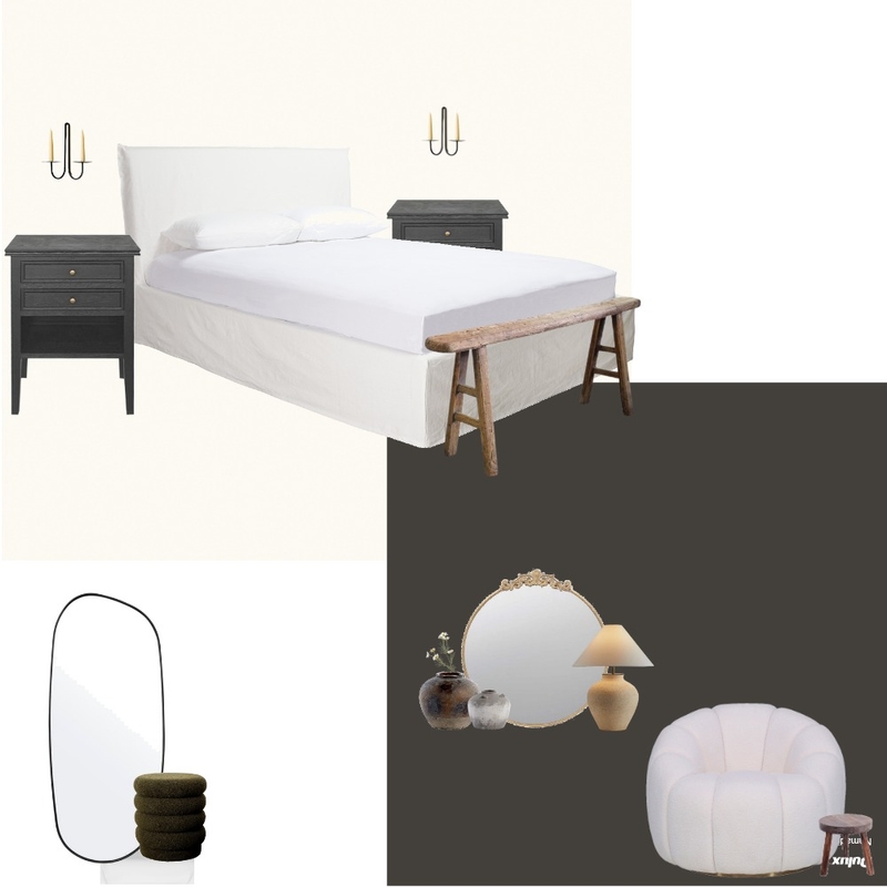 Bedroom - B&W Contrast Mood Board by Marissa's Designs on Style Sourcebook