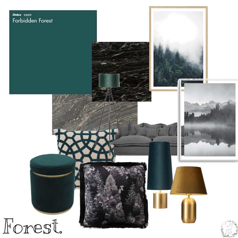 Forest family room Mood Board by Laurel and Fawne on Style Sourcebook