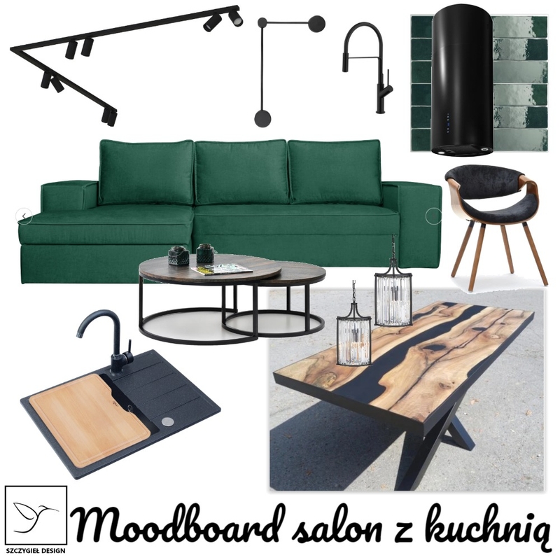 moodboard salon z kuchnią Mood Board by SzczygielDesign on Style Sourcebook