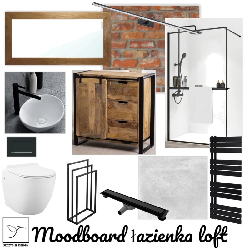 moodboard Łazienka LOFT Mood Board by SzczygielDesign on Style Sourcebook