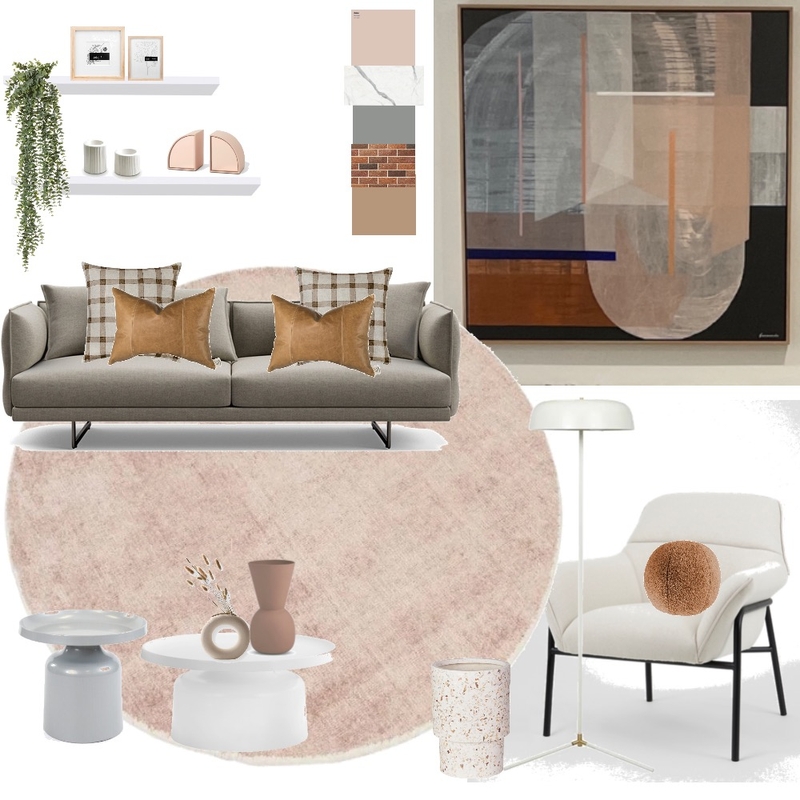 Sitting room - shades of pink Mood Board by HER.Kin style on Style Sourcebook