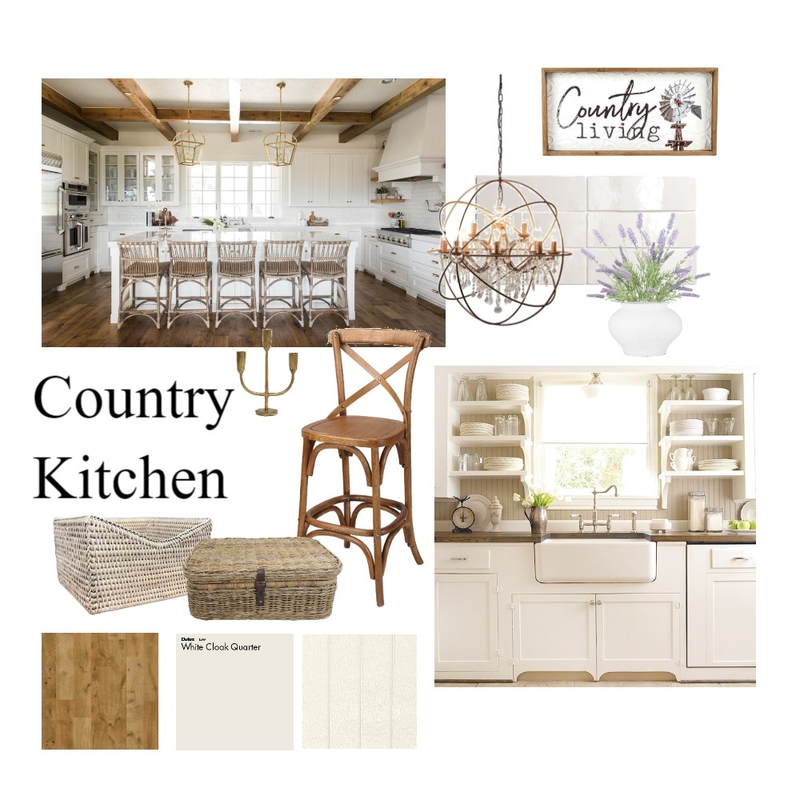 country kitchen Mood Board by Robyn Chamberlain on Style Sourcebook