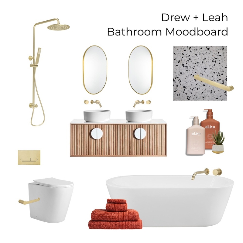 Drew + Leah Bathroom Moodboard Mood Board by Design2022 on Style Sourcebook