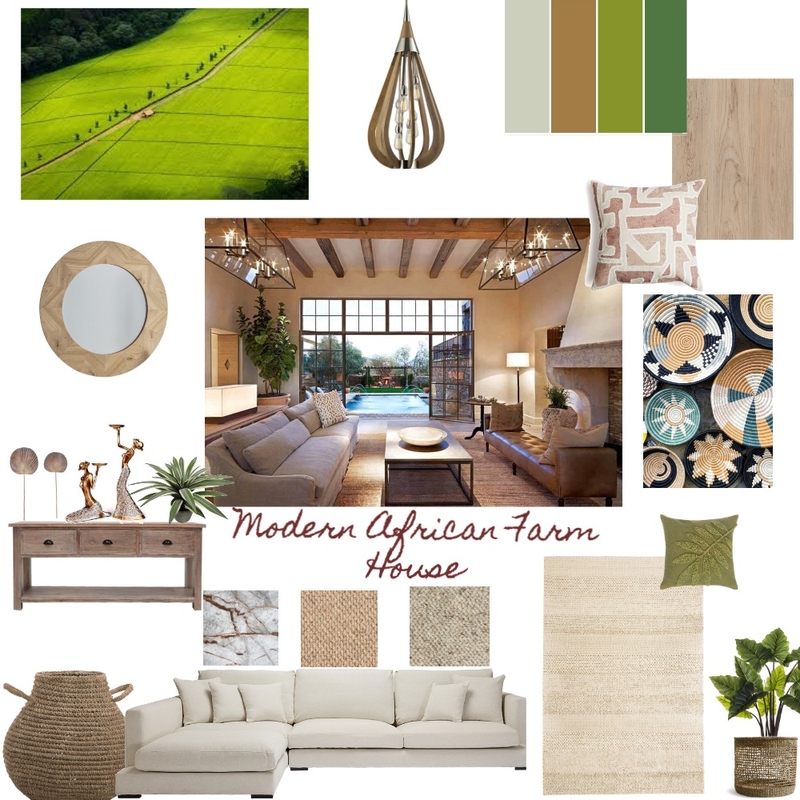 Modern African Farm House Mood Board by DianaM on Style Sourcebook