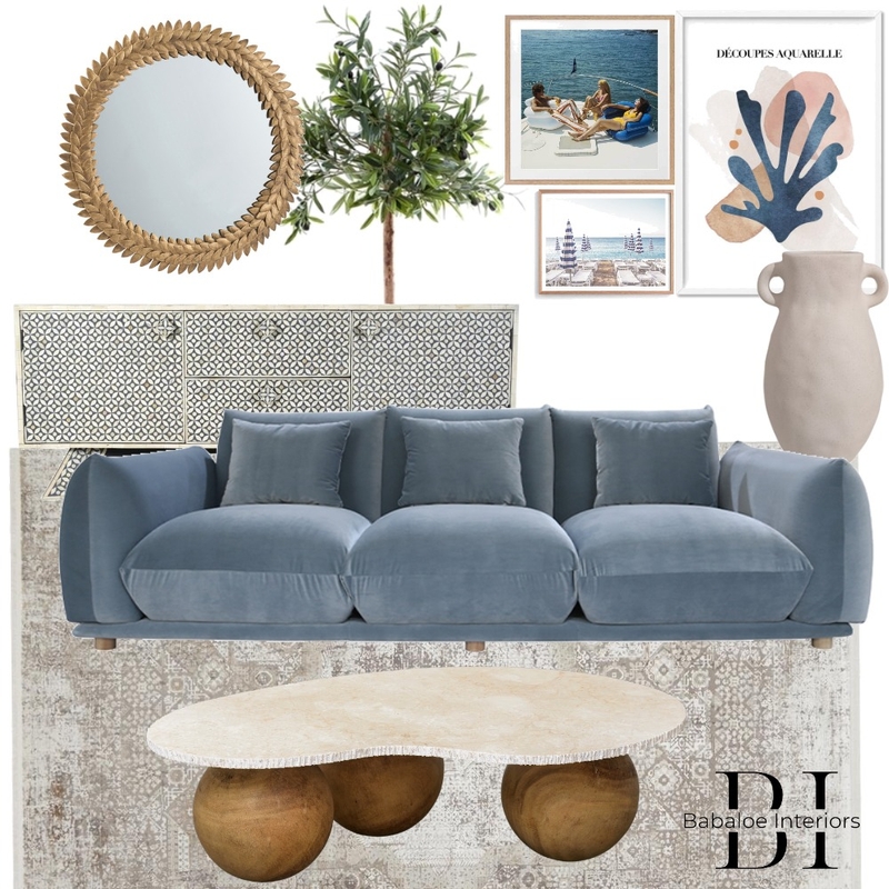 blues living Mood Board by Babaloe Interiors on Style Sourcebook