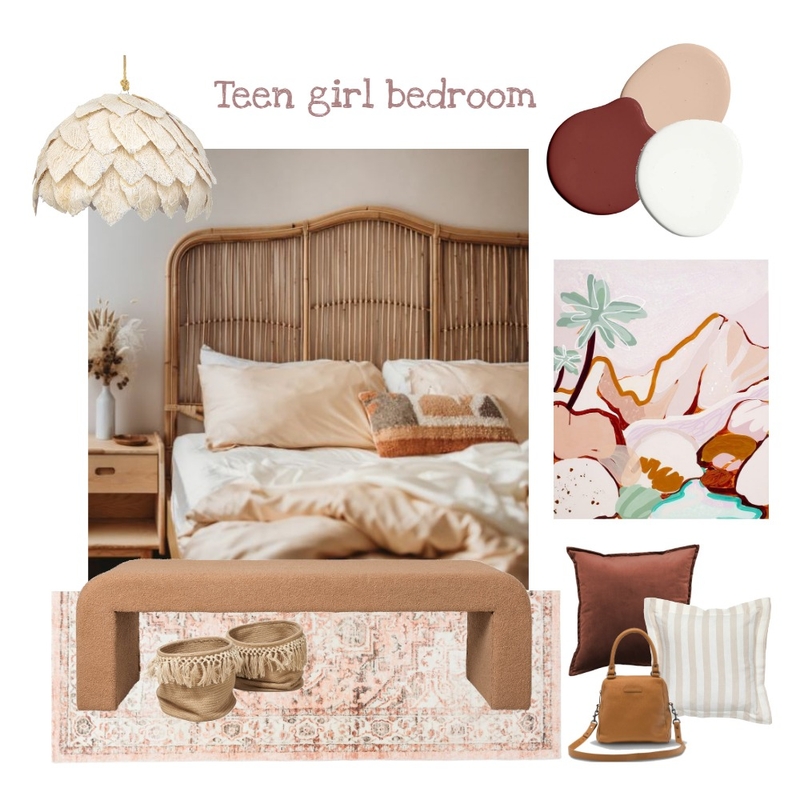 Teen girl bedroom Mood Board by The Creative Advocate on Style Sourcebook