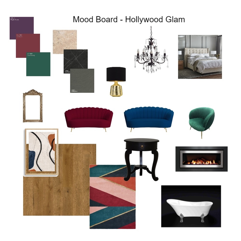 Mood Board - Hollywood Glam Mood Board by SJ on Style Sourcebook