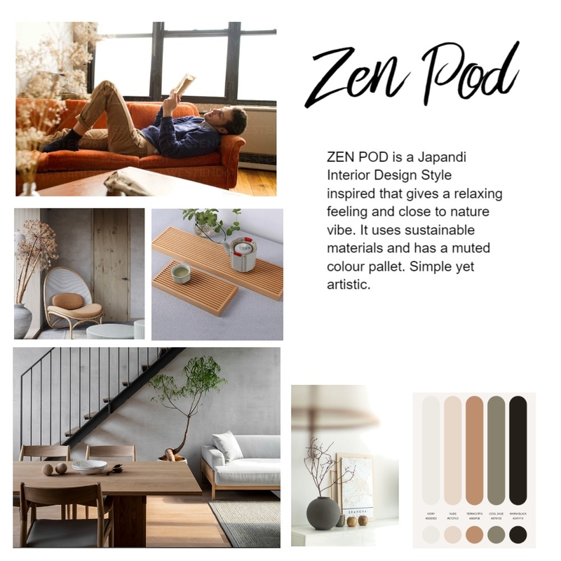 Zen Pod Mood Board by Loriemin on Style Sourcebook